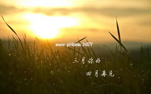 和三月说一声再见,向四月道一声你好的唯美说说