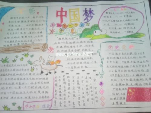 关于中国梦手抄报内容资料和图片素材大全4
