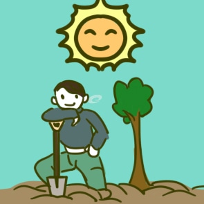 植树<a href=/xueshengzuowen/ target=_blank class=infotextkey>作文</a>四百字